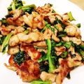 料理初心者あぃ☆'s cooksnap of when they made 菜の花(菜花)豚肉オイスターソース炒め.