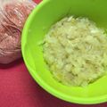 しゅい6's cooksnap of when they made レンジでハンバ−グ用玉ねぎのみじん切り.