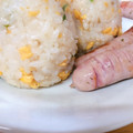 chikinda's cooksnap of when they made レンジで簡単！卵と青ねぎのおにぎり.