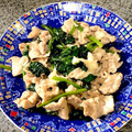 naopon☆'s cooksnap of when they made 野菜も主役②ほうれん草と豚肉のチーズ炒め.