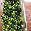 KimiキラMiku's cooksnap of when they made かぶの葉にんにく炒め.