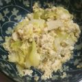 クックGB6431☆'s cooksnap of when they made キャベツでニンニク&チーズの胡麻白和え.
