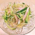 ステルトミチル's cooksnap of when they made もやしとハムときゅうりの中華風サラダ♡.