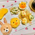 ryumi58's cooksnap of when they made うさぎのイースターおにぎり.