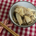 chie(^^)/'s cooksnap of when they made 筍とマイタケの塩こんぶ炊き込みご飯.