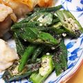 eユキさん's cooksnap of when they made レンジで簡単☆オクラの中華胡麻和え。.