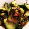 eritami's cooksnap of when they made 塩昆布＆かつお節で きゅうりのお漬け物.