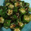 ホットバナナ's cooksnap of when they made オクラとアスパラの海苔の佃煮和え.