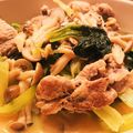 ぽんちち2003's cooksnap of when they made 豚肉とターサイの簡単中華炒め♡.
