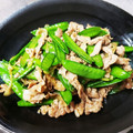 keagle221's cooksnap of when they made 豚コマと絹さやのオイスターソース炒め.