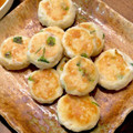 ばたみそーぱん☆'s cooksnap of when they made 紅生姜と絹さや の はんぺん豆腐のおやき.