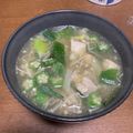 Goneho's cooksnap of when they made ネギと鶏肉のおかずスープ！の記録^^.