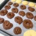 Yummy015's cooksnap of when they made バレンタインに！ココアの絞り出しクッキー.
