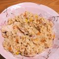 ガゼゴン's cooksnap of when they made ローストチキンとしめじの醤油バターピラフ.