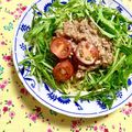 ふたごゆき's cooksnap of when they made 玉ねぎスライスと鶏そぼろの豆乳味噌冷麺.