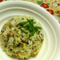 キョク's cooksnap of when they made 大葉にんにく醤油で★高菜チャーハン.