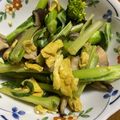 キ＊ラ's cooksnap of when they made ふくたち（菜の花）と卵の中華炒め.