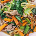 とかげのおかあさん's cooksnap of when they made ＊簡単＊豚と小松菜のしょうが炒め.