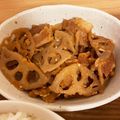 nene's cooksnap of when they made 簡単おかず♪れんこんと豚肉の味噌バター.