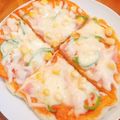 OMAOの至福's cooksnap of when they made イースト無し・ピザ生地・フライパン推奨.