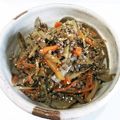 nonopeko's cooksnap of when they made ひき肉入り金平ごぼう.