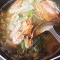 るてぃす's cooksnap of when they made エビの頭はお味噌汁に♪.