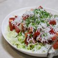 Hoink's cooksnap of when they made 湘南流しらすとトマトのマリネサラダ.