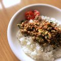 Sac’HiNa's cooksnap of when they made ✿納豆・豚挽き肉の味噌炒め✿.