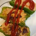 えみちょりん♪'s cooksnap of when they made ハンバーグ　簡単ピーマンの肉詰め.
