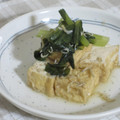 miykitchen's cooksnap of when they made 厚揚げと小松菜とじゃこの煮びたし.