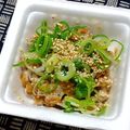 nosso's cooksnap of when they made 毎日の納豆●すりごまたっぷり.