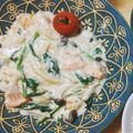 ありん＊'s cooksnap of when they made 鮭とほうれん草のクリームシチュー.