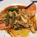 はしびろ★'s cooksnap of when they made サーモンのムニエル★さっぱりキノコソース.