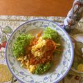 ブランディ's cooksnap of when they made スクランブルエッグのせサラダ.