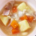 ゆゆ02's cooksnap of when they made さつまいもとベーコンの味噌汁.