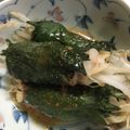 かなった's cooksnap of when they made もやしの豚と大葉巻き、ピリ辛ポン酢.