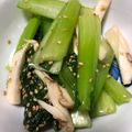 rose10's cooksnap of when they made エリンギと小松菜のナムル.