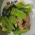クックかわまい's cooksnap of when they made 豚肉・小松菜・卵のとろり焼き.