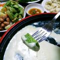 洋帆空羽's cooksnap of when they made 湯葉のちフォンデュ@ホットプレート.