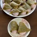 ごろごろままん's cooksnap of when they made 桜餅の作り方（道明寺）レンジよりも煮る派.