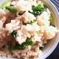 さえ。's cooksnap of when they made ฺ菜の花と鮭の春色炊き込みご飯.