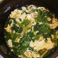 ＊ちゃちゅ＊'s cooksnap of when they made モロヘイヤとシイタケの卵とじ和風スープ.
