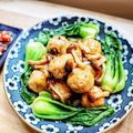 サイアン♪'s cooksnap of when they made ☆10分で！鶏団子と小松菜のしょうゆ餡☆.