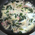 あきゆほ's cooksnap of when they made えのき＆わかめ✿卵とじ♡.