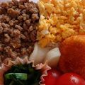 anne1925's cooksnap of when they made 余りは保存★簡単！豚ひき肉そぼろ二色丼★.