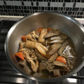ヒューストン単身赴任's cooksnap of when they made 和煮物♪ごぼう蒟蒻人参ちくわで.