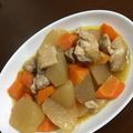 ヤギオとヤギコ's cooksnap of when they made 定番♪鶏肉と大根と人参の煮物.