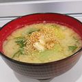 おまたんＬＡＢＯ's cooksnap of when they made チンゲン菜と玉ねぎと油揚げの味噌汁.