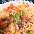 まりえネクスト's cooksnap of when they made 鯖缶de和風パスタ.