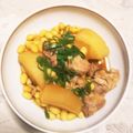 雨ふらし's cooksnap of when they made 圧力鍋で豚肉と大豆の大根の煮物♡.